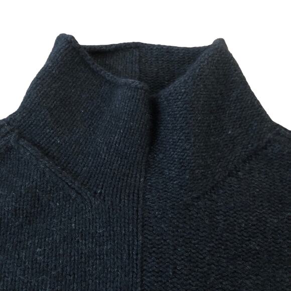 James Perse Los Angeles Cashmere/wool mix black turtleneck sweater size 8 - Picture 4 of 13
